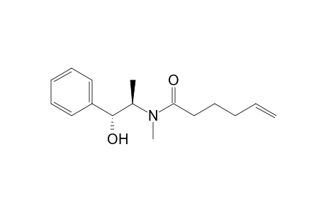 N-((1R,2R)-1-Hydroxy-1-phenylpropan-2-yl)-N-methylhex-5-enamide