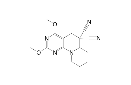 2,4-Dimethoxy-5,6a,7,8,9,10-hexahydropyrimido[5,4-c]quinolizine-6,6-dicarbonitrile