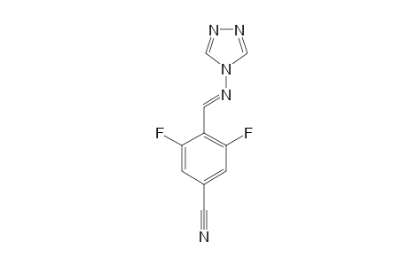 3,5-DIFLUORO-4-[(E)-(4H-1,2,4-TRIAZOL-4-YL-IMINO)-METHYL]-BENZONITRILE