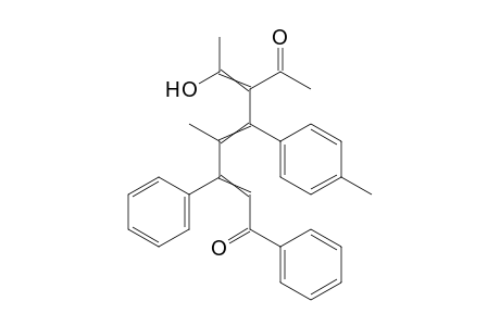 6-Acetyl-7-hydroxy-4-methyl-5(4-methylphenyl)-1,3-diphenyl-octa-2,4,6-trien-1-one