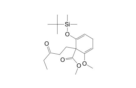 2,5-Cyclohexadiene-1-carboxylic acid, 2-[[(1,1-dimethylethyl)dimethylsilyl]oxy]-6-methoxy-1-(3-oxopentyl)-, methyl ester