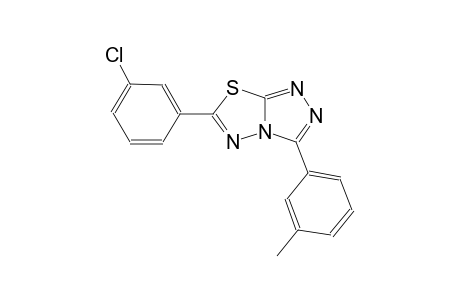 6-(3-chlorophenyl)-3-(3-methylphenyl)[1,2,4]triazolo[3,4-b][1,3,4]thiadiazole