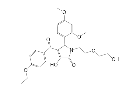 5-(2,4-dimethoxyphenyl)-4-(4-ethoxybenzoyl)-3-hydroxy-1-[2-(2-hydroxyethoxy)ethyl]-1,5-dihydro-2H-pyrrol-2-one