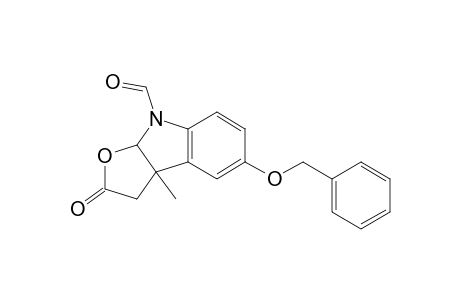 5-(Benzyloxy)-8-formyl-3a-methyl-3,3a,8,8a-tetrahydro-2H-furo[2,3-b]indol-2-one