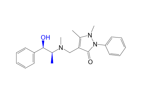 2,3-Dimethyl-4-{[(threo-beta-hydroxy-alpha-methylphenethyl)methylamino]methyl}-1-phenyl-3-pyrazolin-5-one