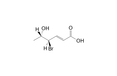 5-Hydroxy-4-bromo-2-hexenoic acid