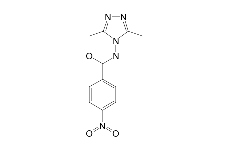 (4H-3,5-DIMETHYL-1,2,4-TRIAZOLE-4-YLAMINO)-(4-NITROPHENYL)-METHANOL