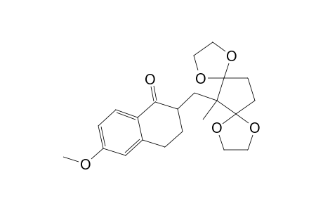 2-[(2',2',5',5',-bisethylenedioxy-1'-methylcyclopentyl)methyl]-6-methoxy-3,4-dihydronaphthalen-1(2H)-one