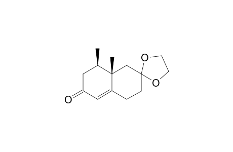 (8'R,8a'S)-(+)-8,8a'-Dimethyl-1',3',4',7',8',8a'-hexahydrospiro[1',3'-dioxolane-2,2'(6'H)naphthalen]-6'-one