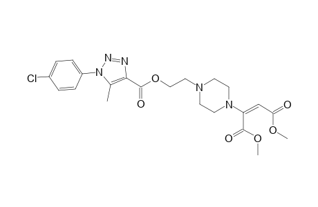 1-[2-(1-(4-Chlorophenyl)-5-methyl-1H-1,2,3-triazole-4-carboyloxyl)eth-1-yl]-4-[(E)-1,2- (dimethoxycarbonyl)ethen-1-yl]piperazine