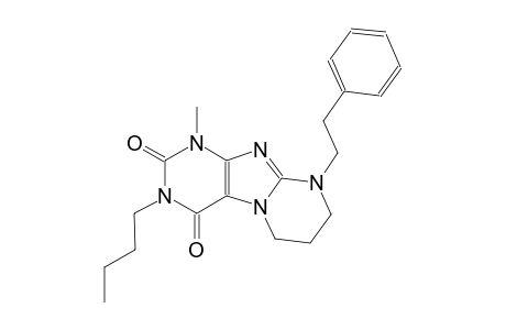 3-butyl-1-methyl-9-(2-phenylethyl)-6,7,8,9-tetrahydropyrimido[2,1-f]purine-2,4(1H,3H)-dione
