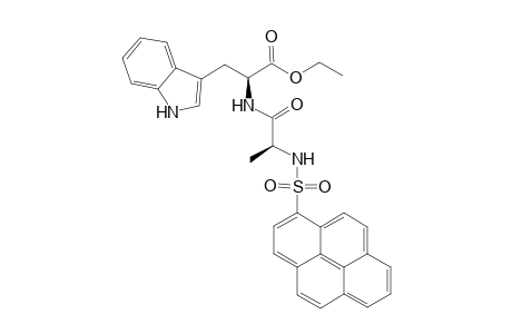 (2S)-3-(1H-indol-3-yl)-2-[[(2S)-1-oxo-2-(1-pyrenylsulfonylamino)propyl]amino]propanoic acid ethyl ester