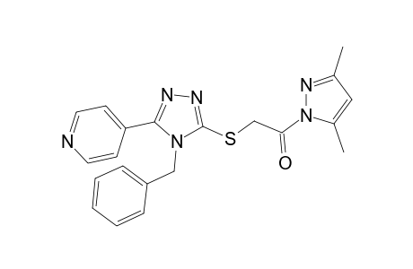 1-{[-4-Benzyl-5-(4-pyridyl)-4H-1,2,4-triazole-3-ylthiomethylcarboxyl]-3,5-dimethyl-1H-pyrazole