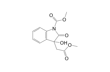 Methyl(1-carbomethoxy-3-hydroxy-2-oxo-2,3-dihydro-indol-3-yl)acetate