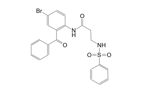 propanamide, N-(2-benzoyl-4-bromophenyl)-3-[(phenylsulfonyl)amino]-