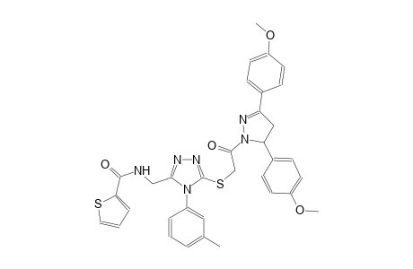 2-thiophenecarboxamide, N-[[5-[[2-[4,5-dihydro-3,5-bis(4-methoxyphenyl)-1H-pyrazol-1-yl]-2-oxoethyl]thio]-4-(3-methylphenyl)-4H-1,2,4-triazol-3-yl]methyl]-