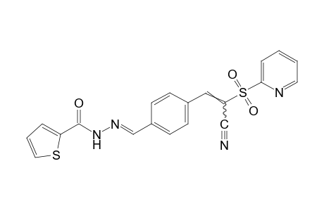 2-thiophenecarboxylic acid, {p-{2-cyano-2-[(2-pyridyl)sulfonyl]vinyl}benzylidene}hydrazide