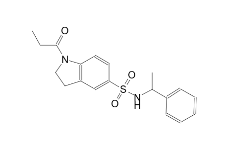 N-(1-phenylethyl)-1-propionyl-5-indolinesulfonamide