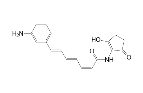 2,4,6-Heptatrienamide, 7-(3-aminophenyl)-N-(2-hydroxy-5-oxo-1-cyclopenten-1-yl)-