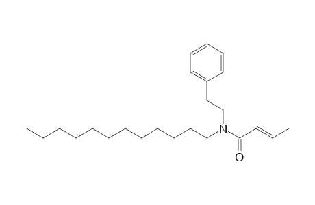 Crotonamide, N-(2-phenylethyl)-N-dodecyl-