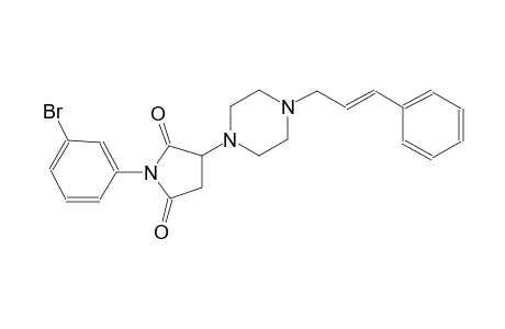 1-(3-bromophenyl)-3-{4-[(2E)-3-phenyl-2-propenyl]-1-piperazinyl}-2,5-pyrrolidinedione