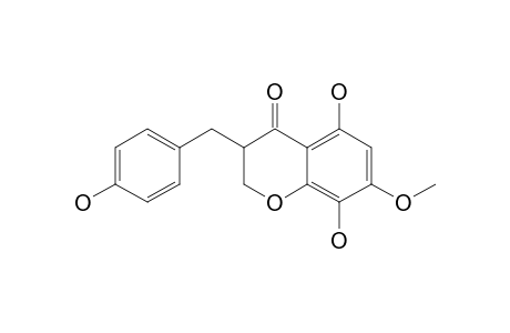 5,8-Dihydroxy-3-(4-hydroxy-benzyl)-7-methoxy-chroman-4-one
