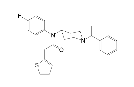 N-4-Fluorophenyl-N-[1-(1-phenylethyl)piperidin-4-yl]-2-(thiophen-2-yl)acetamide