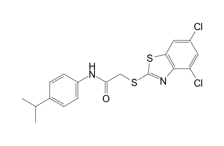 2-[(4,6-dichloro-2-benzothiazolyl)thio]-4'-isopropylacetanilide