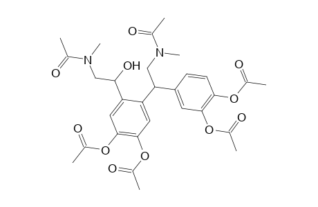 Acetamide, N-[2-[3,4-dihydroxy-.alpha.-[(N-methylacetamido)methyl]benzyl]-.beta.,4,5-trihydroxyphenethyl]-N-methyl-, 3,4,4,5-tetraacetate