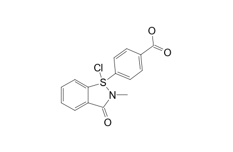 2,3-DIHYDRO-1-CHLORO-1-(4-CARBOXYPHENYL)-2-METHYL-3-OXO-1,2-BENZISOTHIAZOLE