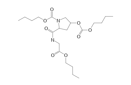 L-Hydroxyprolylglycine, N,o-bis(butoxycarbonyl)-, butyl ester