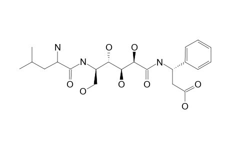 PYLORICIDIN-C;3-(5-LEUCYLAMINO-2,3,4,6-TETRAHYDROXYHEXANOYL)-AMINO-3-PHENYLPROPIONIC-ACID