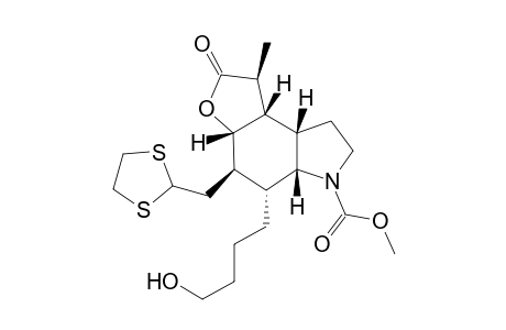 Methyl 4-(4-hydroxybutyl)-5-(1,3-dithialan-2-ylmethyl)-7-oxo-8-methylfurano[4,5-e]indole-3-carboxylate