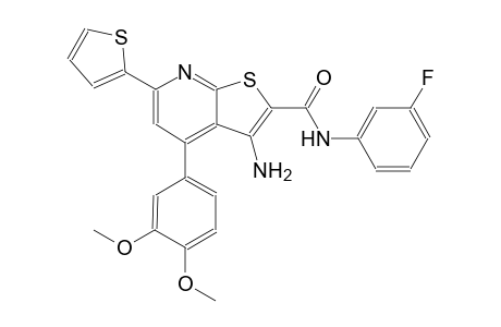 3-amino-4-(3,4-dimethoxyphenyl)-N-(3-fluorophenyl)-6-(2-thienyl)thieno[2,3-b]pyridine-2-carboxamide