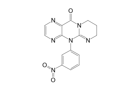 5-(3-nitrophenyl)-5,7,8,9-tetrahydro-11H-pyrimido[2,1-b]pteridin-11-one