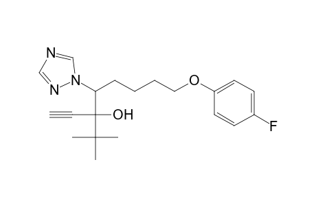 1H-1,2,4-Triazole-1-ethanol, alpha-(1,1-dimethylethyl)-alpha-ethynyl-beta-[4-(4-fluorophenoxy)butyl]-