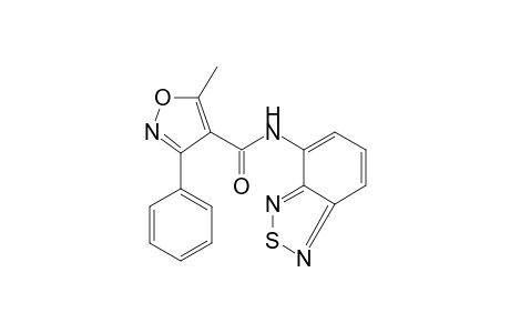 Isoxazole-4-carboxylic acid, 5-methyl-3-phenyl-, benzo[1,2,5]thiadiazol-4-ylamide