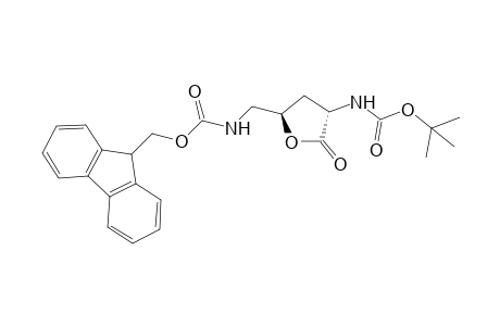 (2S,4R)-2-[(tert-Butoxycarbonyl)amino]-4-{[(fluoren-9-ylmethoxycarbonyl)amino]methyl}butano-4-lactone