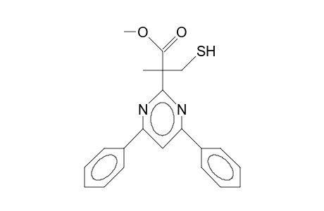 1-(1-Mercaptomethyl-1-methoxycarbonyl-ethyl)-3,5-diphenyl-pyrimidine