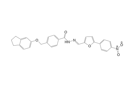 4-[(2,3-dihydro-1H-inden-5-yloxy)methyl]-N'-{(E)-[5-(4-nitrophenyl)-2-furyl]methylidene}benzohydrazide