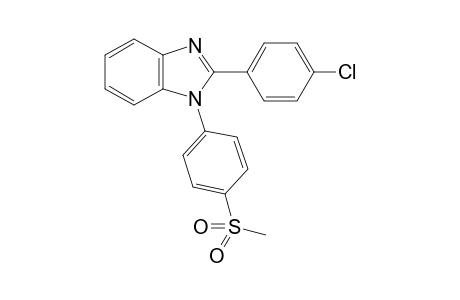 2-(4-Chlorophenyl)-1-(4-(methylsulfonyl)phenyl)-1H-benzo[d]imidazole