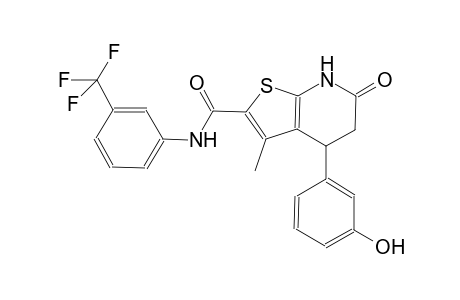 thieno[2,3-b]pyridine-2-carboxamide, 4,5,6,7-tetrahydro-4-(3-hydroxyphenyl)-3-methyl-6-oxo-N-[3-(trifluoromethyl)phenyl]-