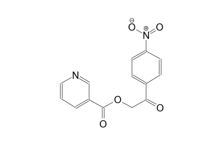 3-pyridinecarboxylic acid, 2-(4-nitrophenyl)-2-oxoethyl ester