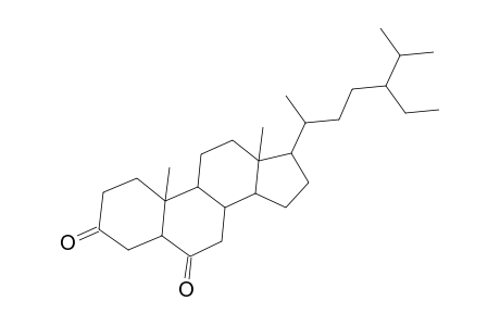 Stigmastane-3,6-dione, (5.alpha.)-
