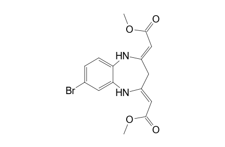 (2Z,2'Z)-Dimethyl 2,2'-(7-bromo-1H-benzo-[b][1,4]diazepine-2,4(3H,5H)-diylidene)diacetate