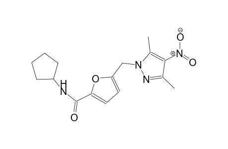 N-cyclopentyl-5-[(3,5-dimethyl-4-nitro-1H-pyrazol-1-yl)methyl]-2-furamide