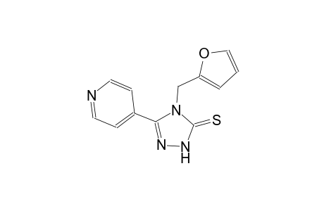 4-(2-furylmethyl)-5-(4-pyridinyl)-2,4-dihydro-3H-1,2,4-triazole-3-thione