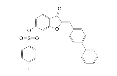 3(2H)-benzofuranone, 2-([1,1'-biphenyl]-4-ylmethylene)-6-[[(4-methylphenyl)sulfonyl]oxy]-, (2Z)-