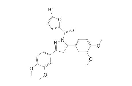 1-(5-bromo-2-furoyl)-3,5-bis(3,4-dimethoxyphenyl)-4,5-dihydro-1H-pyrazole