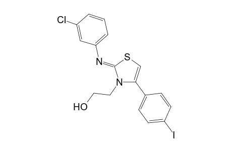 2-(2-[(3-chlorophenyl)imino]-4-(4-iodophenyl)-1,3-thiazol-3(2H)-yl)ethanol